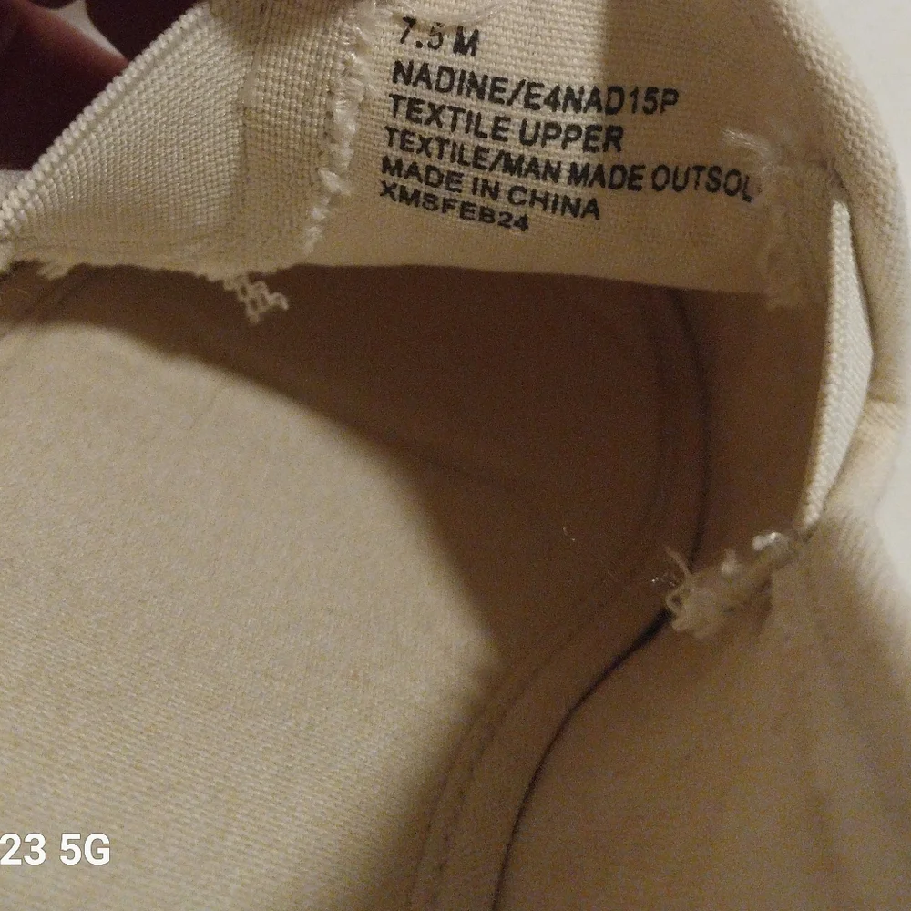 Esprit Nadine Cream and Tan Espadrille Loafer